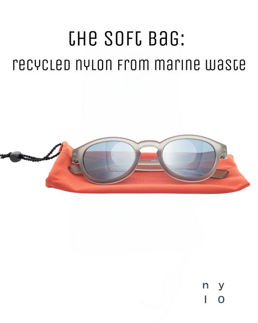 Recycled soft bag – orange ocean edition